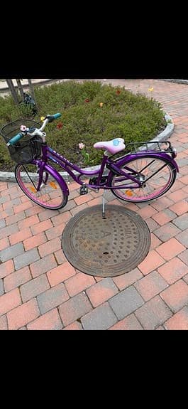 Lila Monark barncykel 24" tum 3 växlar