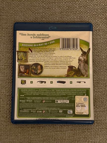 Bluray: Shrek animerad (3D blu-ray film)