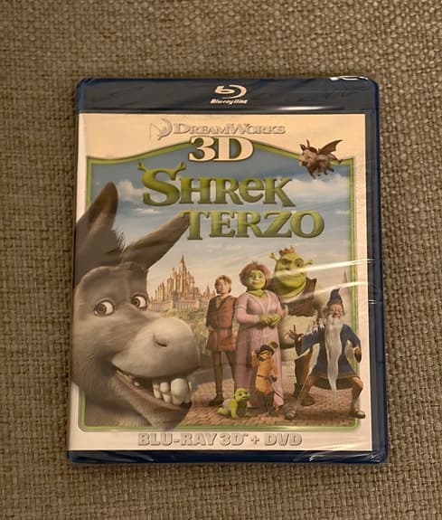 Shrek The Third 3D blu-ray movie *SEALED* Dreamworks Italiensk omslag
