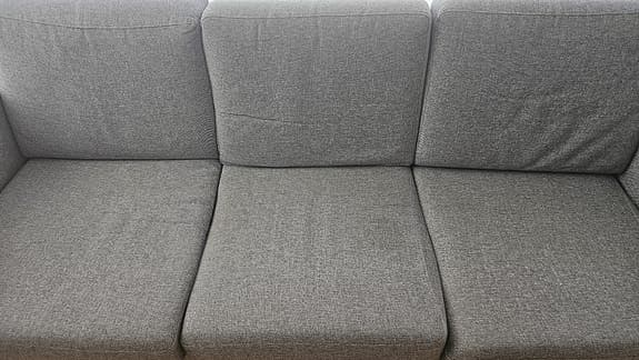 Stilren 3-sits soffa från Mio (Grå/Ek)