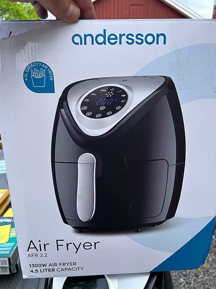 Andersson AFR 2.2 Airfryer 4,5L svart