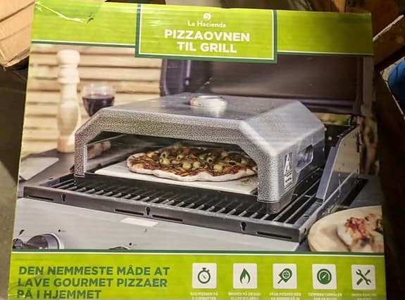 La Hacienda pizzaugn till grill i rostfritt stål