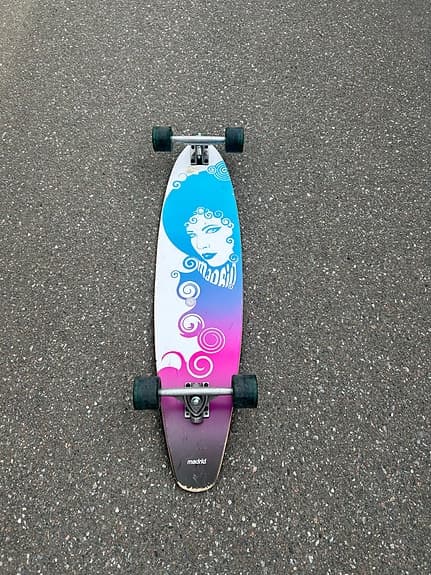 Longboard använd tre gånger