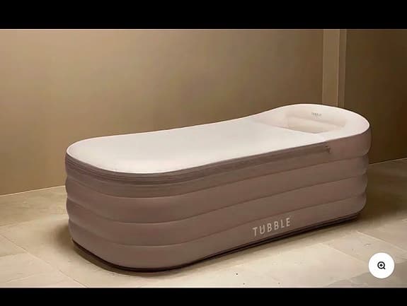 Tubble uppblåsbart badkar beige