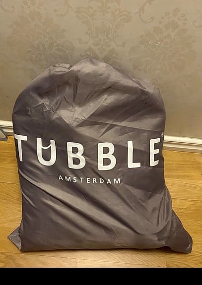Tubble uppblåsbart badkar beige