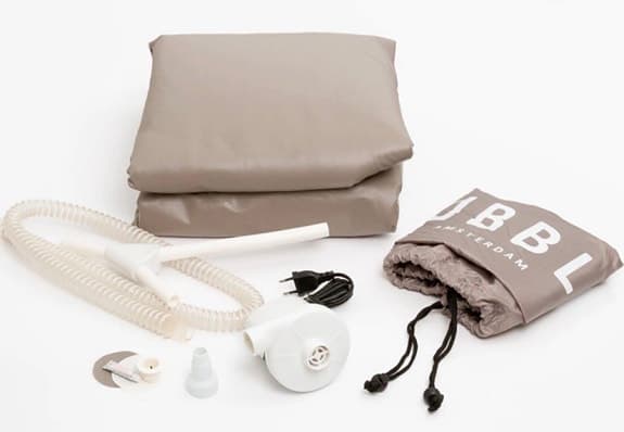 Tubble uppblåsbart badkar beige