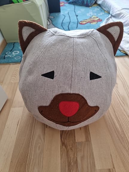 IKEA sittpuff katt för barn