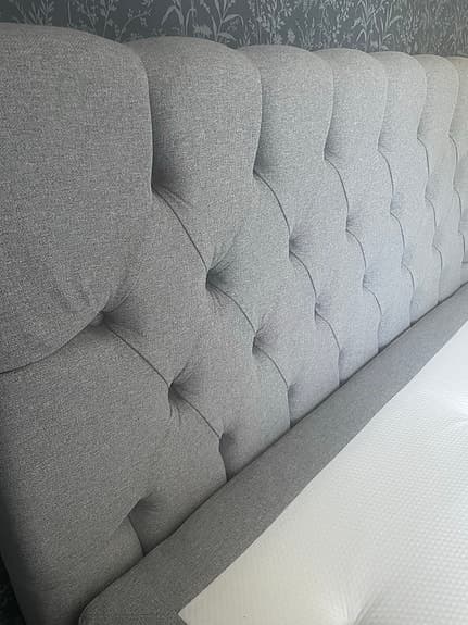 Sängfabriken Royal Lyx Deluxe kontinentalsäng grå