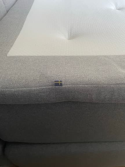 Sängfabriken Royal Lyx Deluxe kontinentalsäng grå