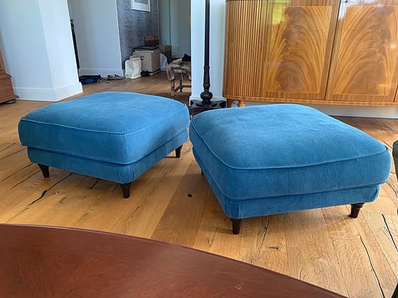 Sittpuff, puff, fotpall - 2 st, säljes styckvis 400 kr eller som par 700 kr