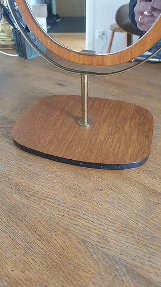 Bordsspegel i teak. 1960-tal