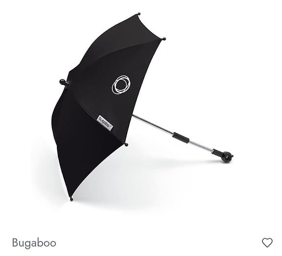 Bugaboo parasoll svart till barnvagn