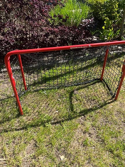 Sportcraft innebandymål rött med svart nät
