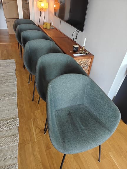 6 st matstolar från italienska Softline Allkit