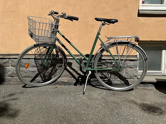 Skeppshult damcykel stadscykel 53 cm 28" grön 7xl