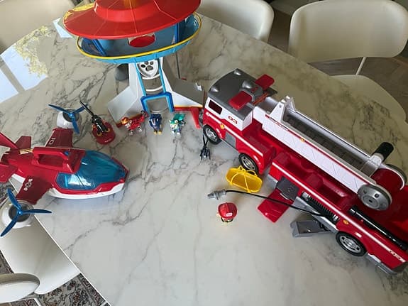 Paw Patrol leksakspaket brandbil, utkikstorn och fordon