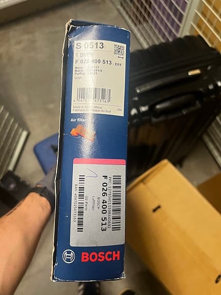 Bosch S 0513 luftfilter till bil