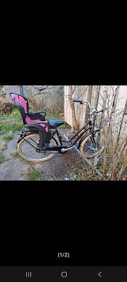 Dam cykel med barnstol
