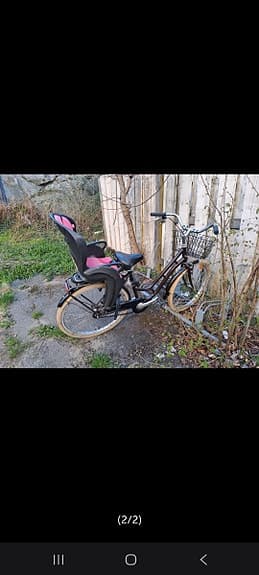 Dam cykel med barnstol