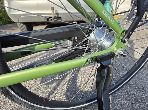 Kronan elcykel 28" unisex S grön