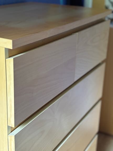 Malm byrå 6 lådor