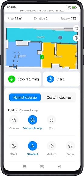 Robotdammsugare Xiaomi vacuum + mop