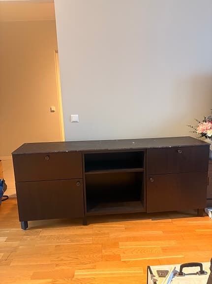IKEA BESTÅ byrå/tv-bänk