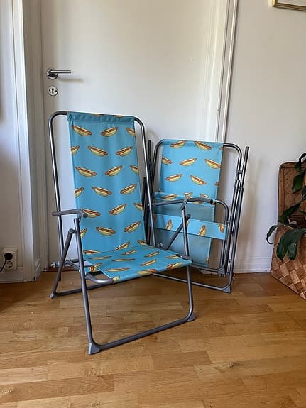 Sol och Brassestolar i roligt mönster