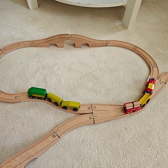 BRIO wooden train set & assorted toys