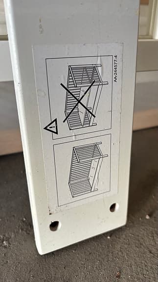 IKEA vit spjälsäng