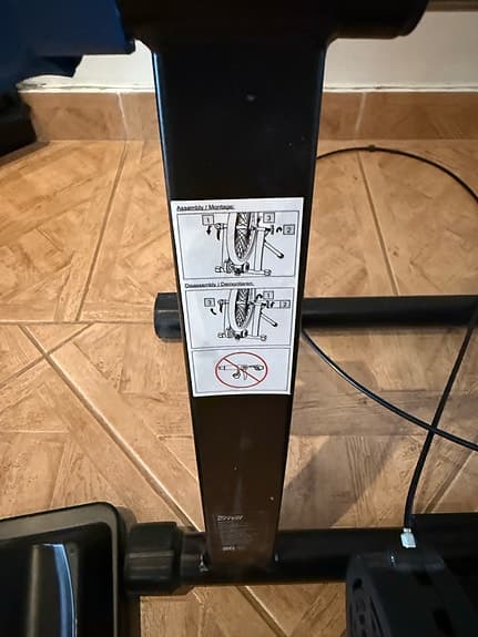 Crivit cykeltrainer svart