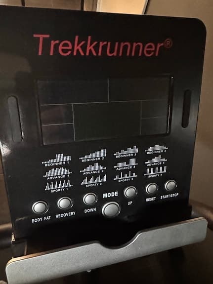 Trekkrunner liggande motionscykel med display