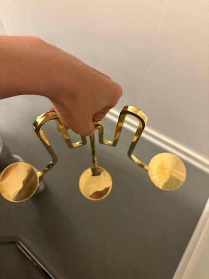 IKEA ljusstake väggljus i mässing