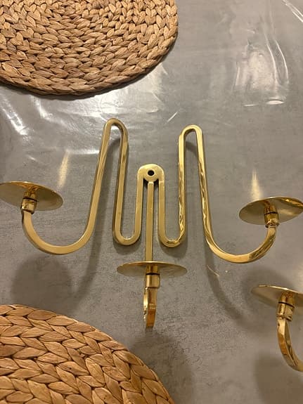 IKEA ljusstake väggljus i mässing