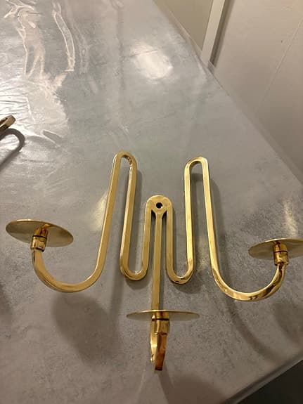 IKEA ljusstake väggljus i mässing