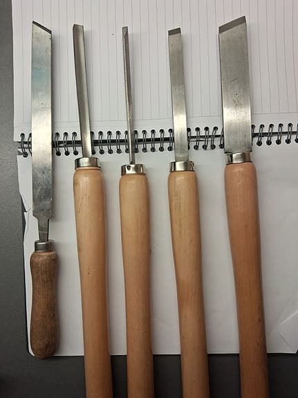Träverktyg stämjärn / svarvstål med träskaft