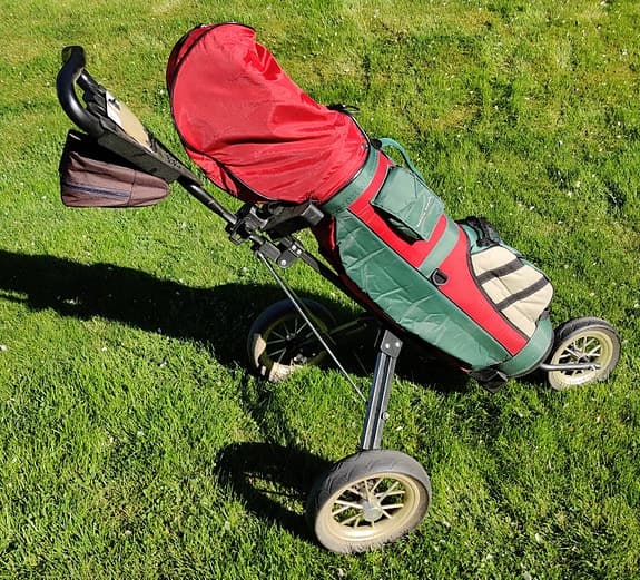 Spalding Flying Lady golfset höger med vagn + extra driver