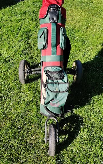 Spalding Flying Lady golfset höger med vagn + extra driver