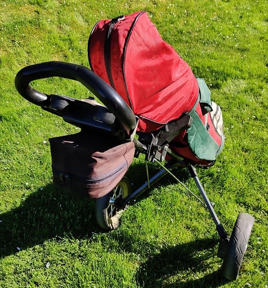 Spalding Flying Lady golfset höger med vagn + extra driver
