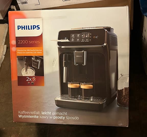 Philips 2200 Series EP2220 kaffemaskin helautomatisk svart