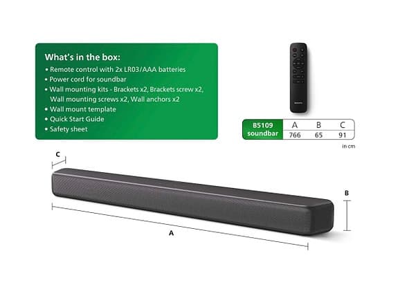 Philips soundbar TAB5109 2.0