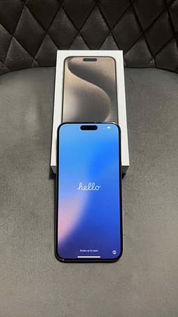 iPhone 15 Pro Max, naturlig titanium 256 GB