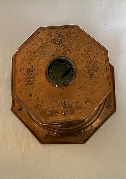 Ståtliga ljusstakar i koppar – Barockstil (21 cm), tidigt 1900-tal