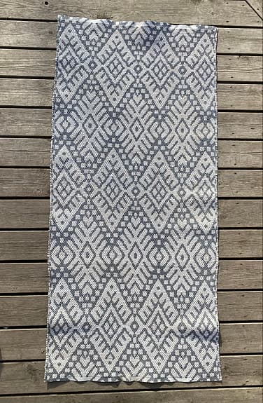 Fin vändbar plast/utomhus matta 70x170 cm vändbar