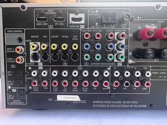 Denon hemmabioreceiver, silver