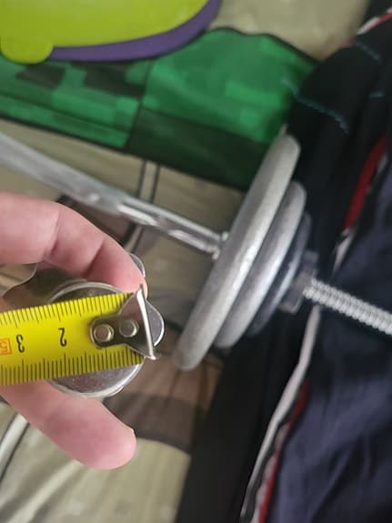 Hantelstänger med skruvlås 30 mm