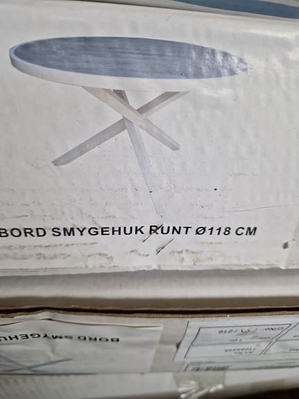 Brafab Smygehuk runt bord Ø118 cm vitt