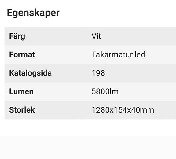 Takarmatur / arbetsplatsbelysning / kontorslampa