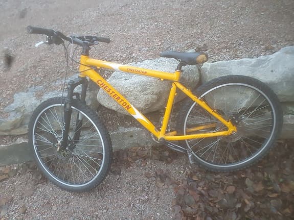 Herrcykel chesterton 26tum terrängcykel med skivbroms bak och fram