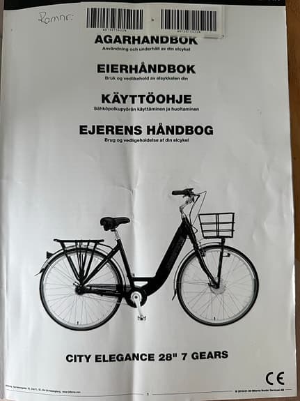 Svart Yosemite elcykel 28” + ABUS-lås och tillbehör